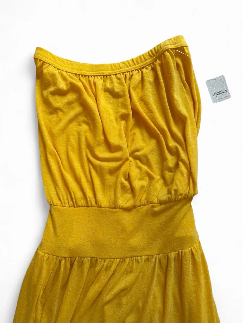 Free People strapless maxi